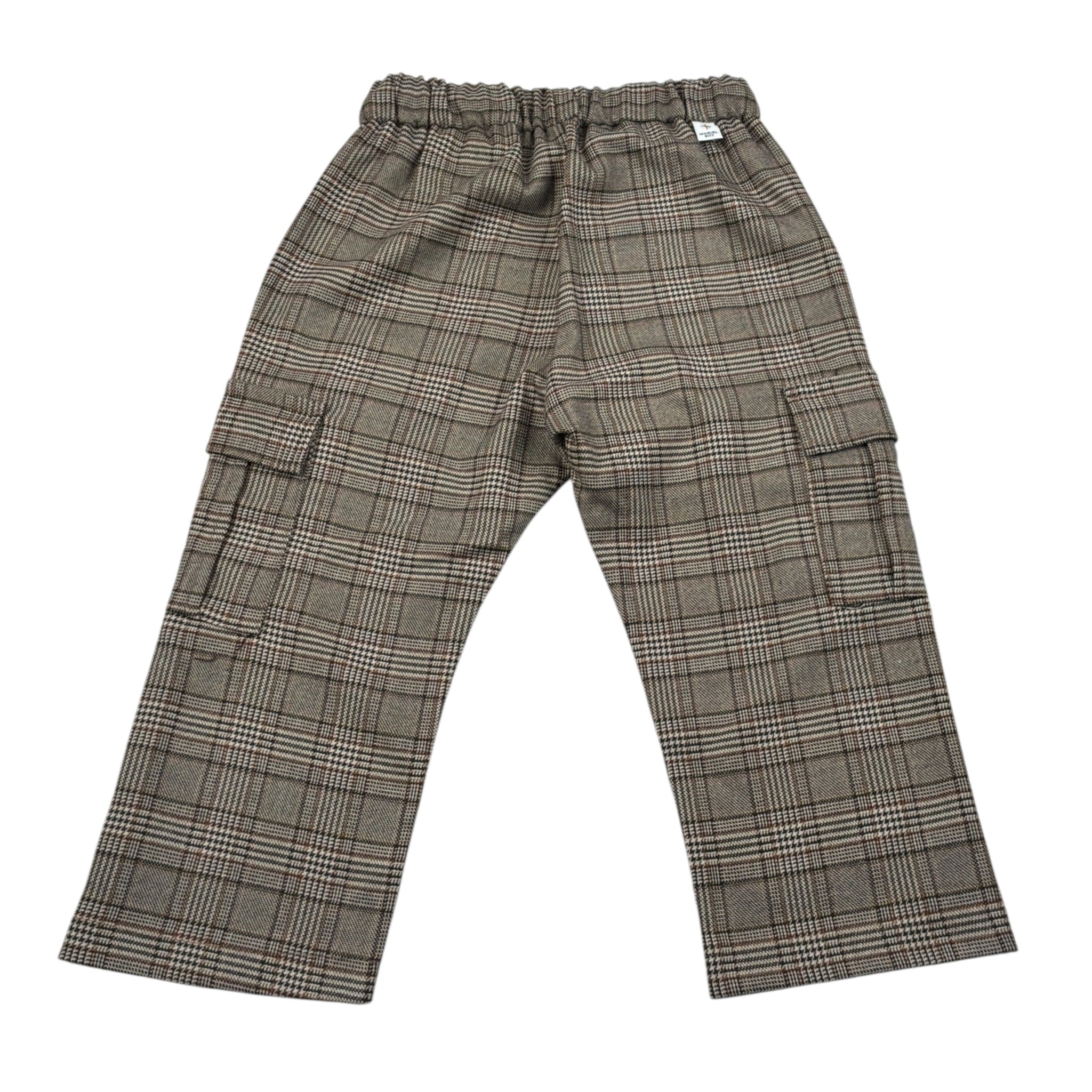 Manuel Ritz Pantalone tinta unita con Fantasia Marrone per Bambino MR3180X MARRONE MANUEL RITZ 