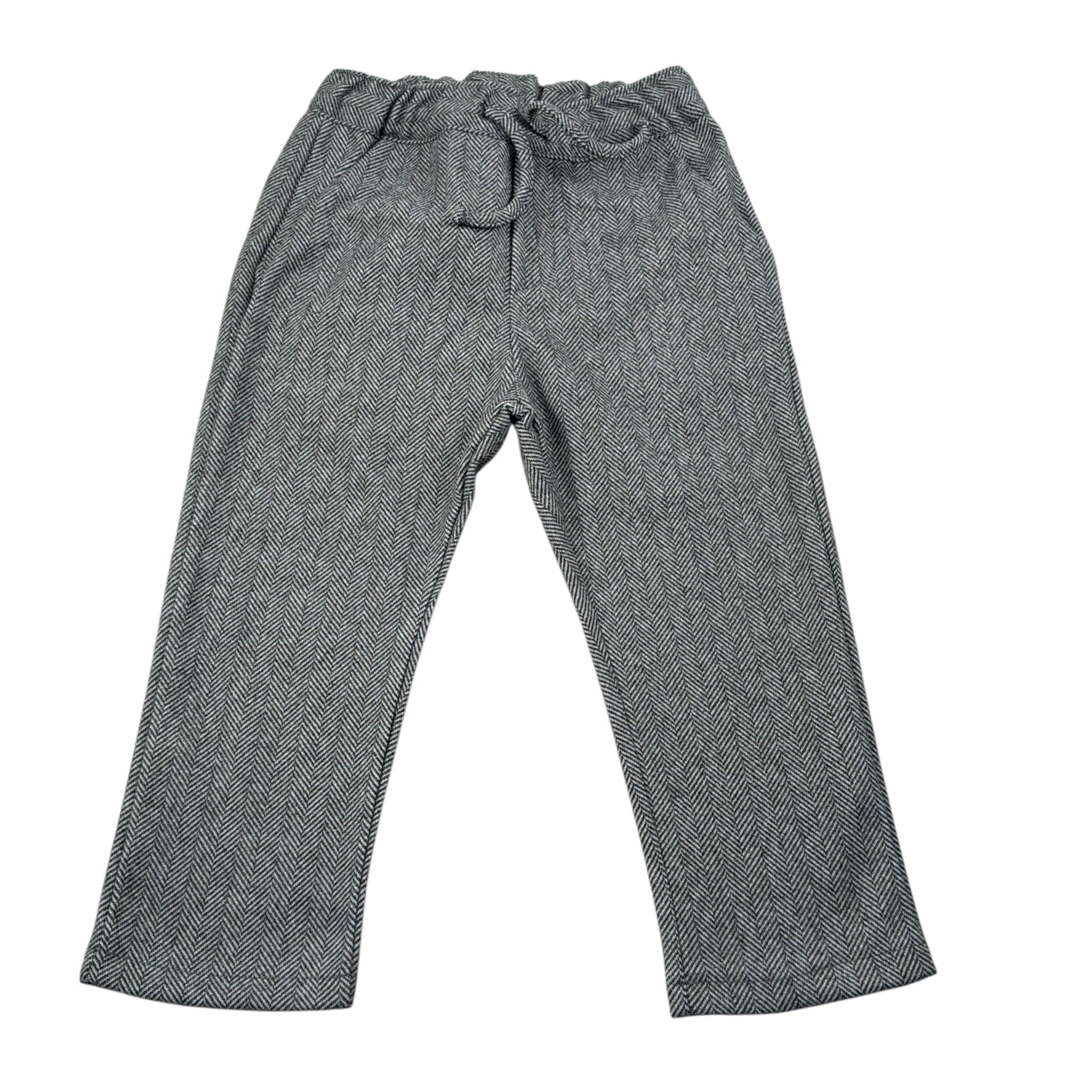 Manuel Ritz Pantalone tinta unita con Elastico In Vita Grigio per Bambino MR3185X GRIGIO MANUEL RITZ 