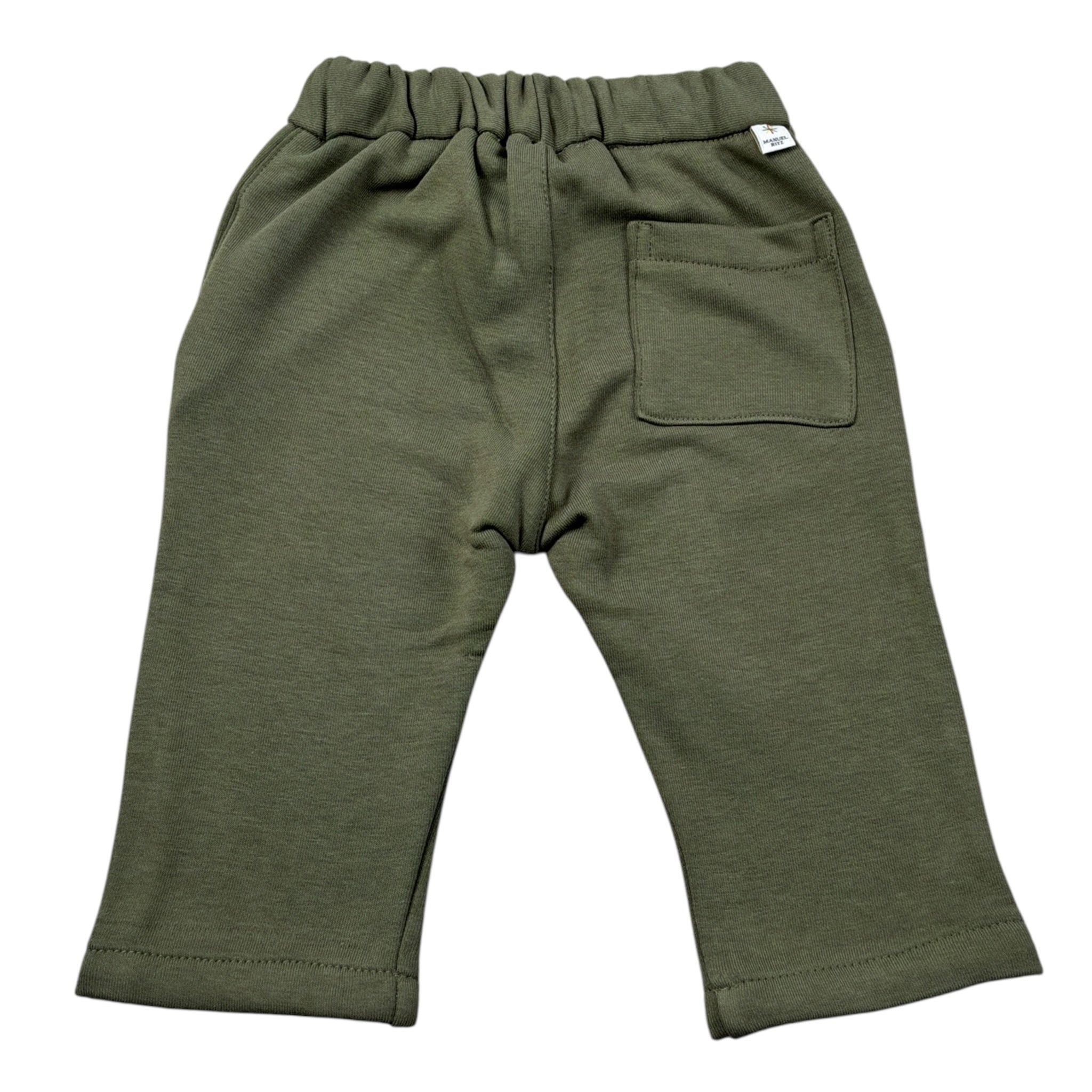 Manuel Ritz Pantalone Tuta tinta unita Verde per Bambino MR3199J VERDE MANUEL RITZ 
