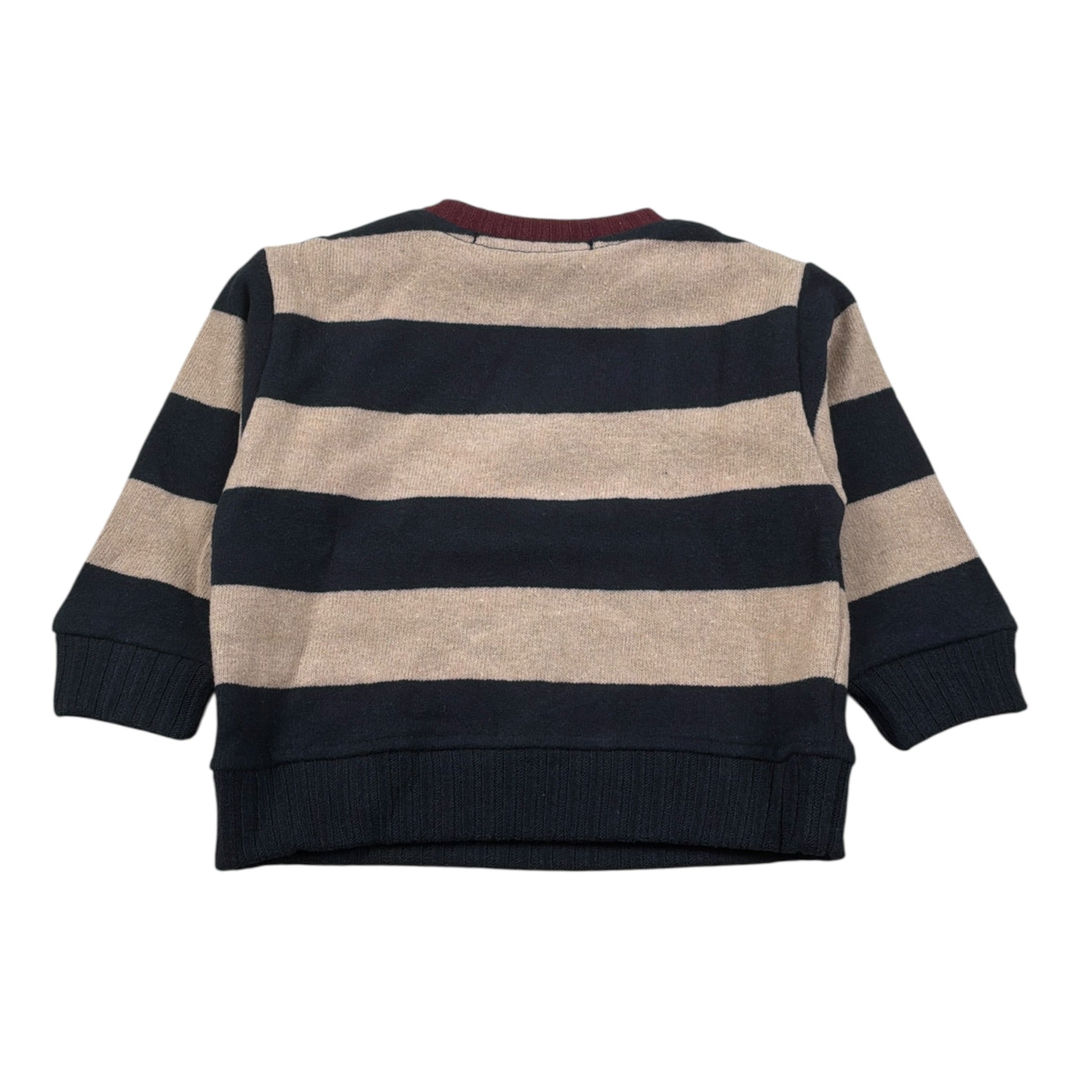 Manuel Ritz Felpa Chiusa Girocollo Bicolore Rosso/Beige per Bambino MR3234JXX ROSSO/BEIGE MANUEL RITZ 