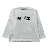 Manuel Ritz Shirt Girocollo tinta unita con Logo Panna per Bambino MR3238 PANNA MANUEL RITZ 