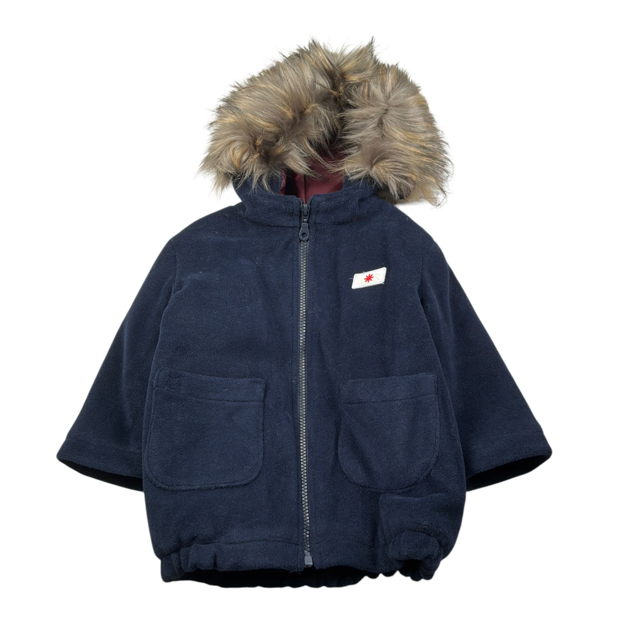 Manuel Ritz Montgomery tinta unita con Cappuccio Blu per Neonato MR3240N BLU MANUEL RITZ 