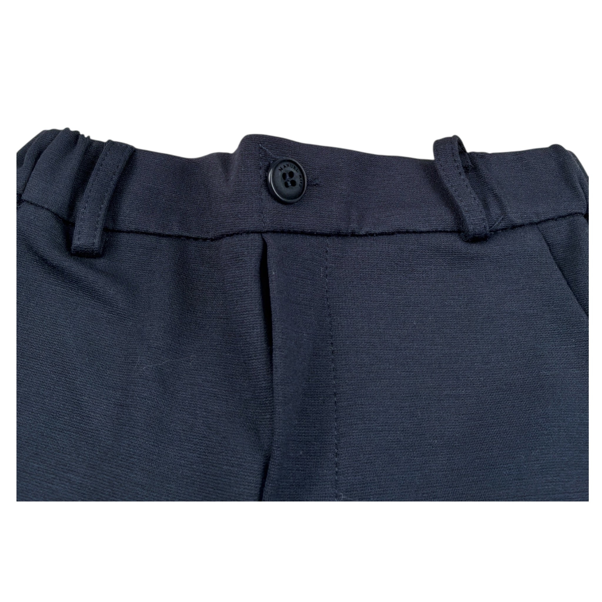 Manuel Ritz Pantalone tinta unita con Elastico In Vita Blu per Neonato MR3243N BLU MANUEL RITZ 