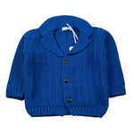 Manuell & Frank Cardigan tinta unita con Colletto Cobalto per Neonato MF4332I COBALTO MANUELL & FRANK 