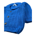 Manuell & Frank Cardigan tinta unita con Colletto Cobalto per Neonato MF4332I COBALTO MANUELL & FRANK 
