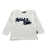 Manuell & Frank Shirt Girocollo tinta unita con Stampa Bianco per Bambino MF7306N BIANCO MANUELL & FRANK 