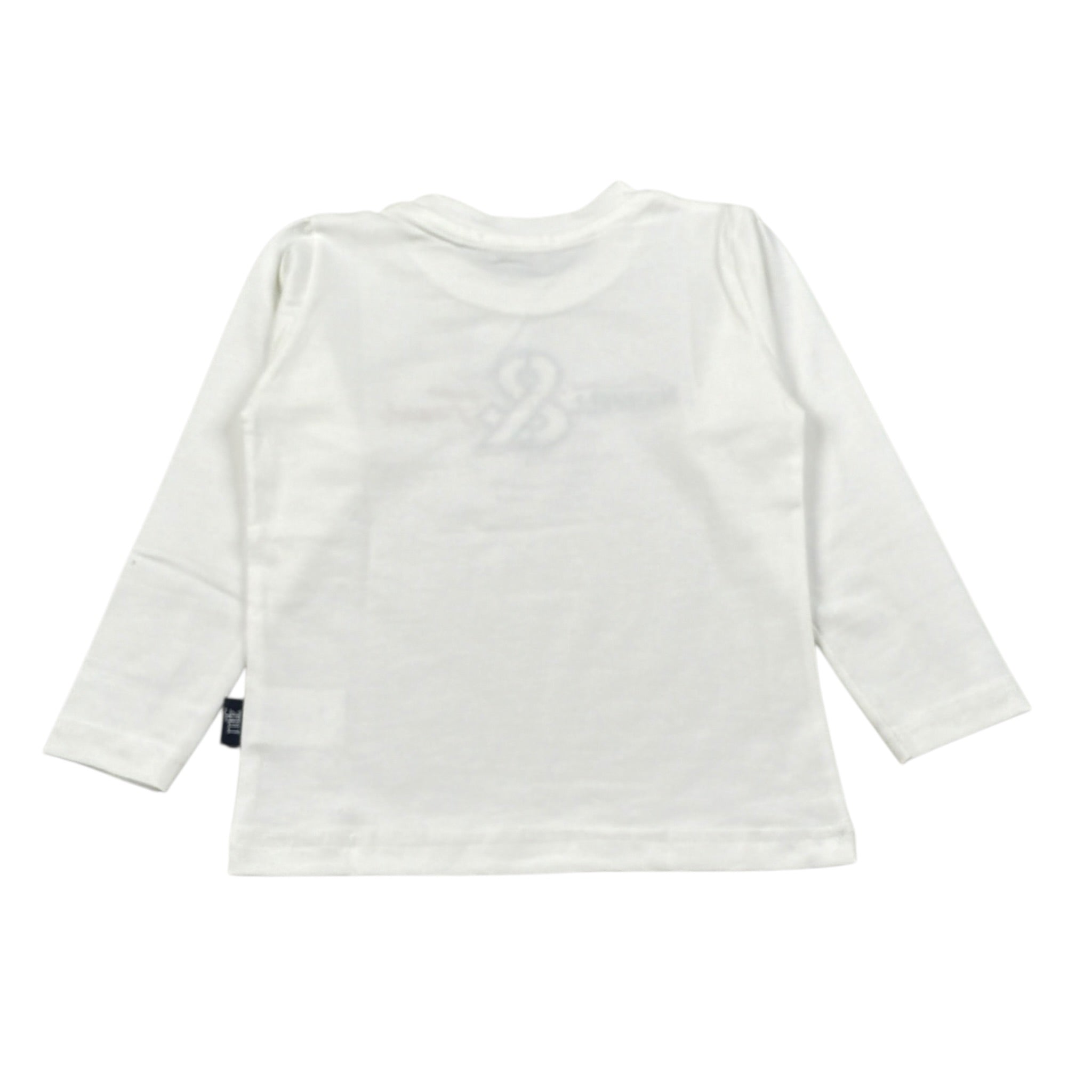 Manuell & Frank Shirt Girocollo tinta unita con Ricami Bianco per Bambino MF7308N BIANCO MANUELL & FRANK 
