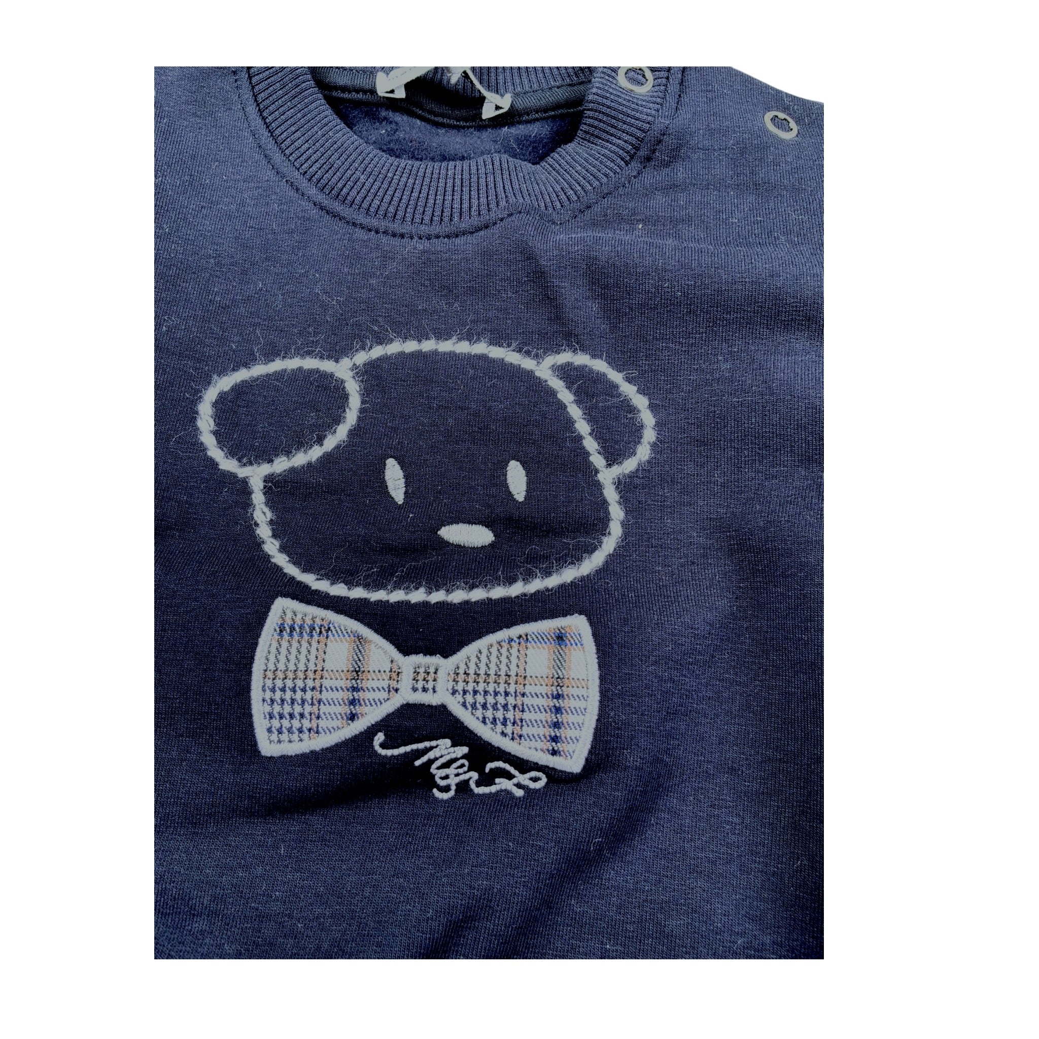 Manuell & Frank Felpa Chiusa Girocollo tinta unita Blu per Bambino MF8061IX BLU MANUELL & FRANK 