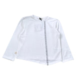 Mapero' Shirt tinta unita con Stampa Bianco per Bambino M32173 BIANCO MAPERO' 