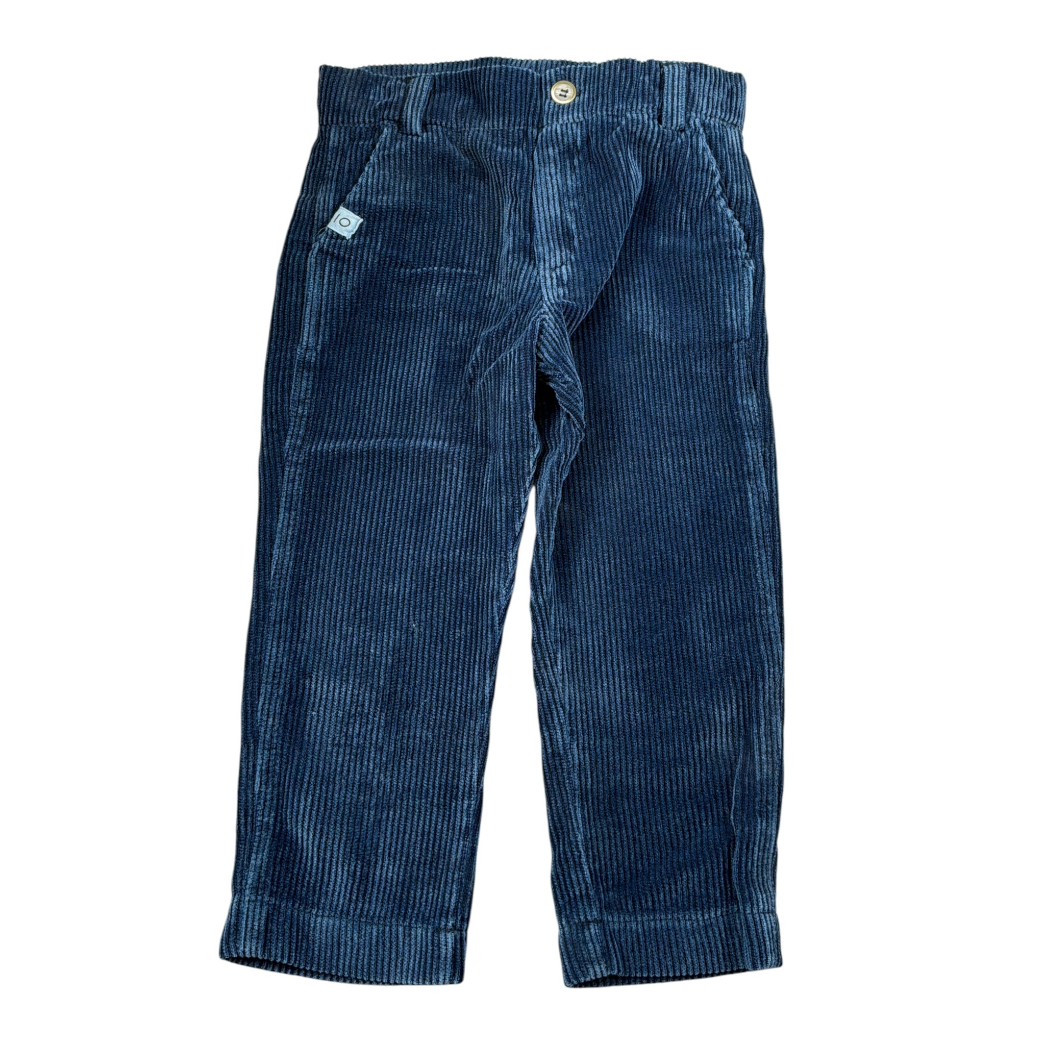 Mapero' Pantalone tinta unita con Girovita Regolabile Blu per Neonato M32273N BLU MAPERO' 
