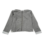 Mapero' Maglia tinta unita con Zip E Cappuccio Grigio per Bambina M32323 GRIGIO MAPERO' 