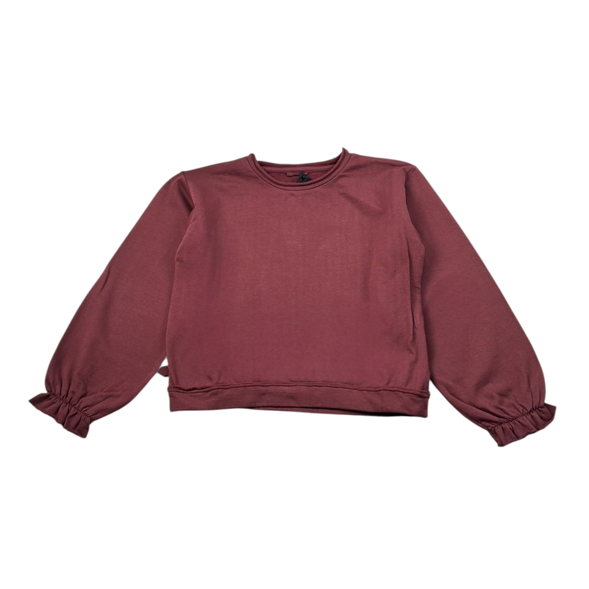 Mapero' Felpa tinta unita Girocollo Bordeaux per Bambina M32327 BORDEAUX MAPERO' 