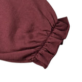 Mapero' Felpa tinta unita Girocollo Bordeaux per Bambina M32327 BORDEAUX MAPERO' 