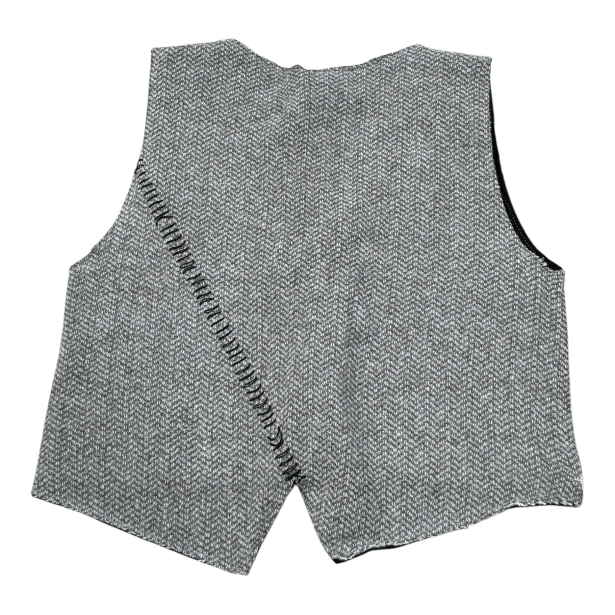 Mapero' Gilet tinta unita con Bottoni Grigio per Bambino M32352 GRIGIO MAPERO' 