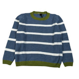 Mapero' Maglia Bicolore con Fantasia A Righe Blu per Bambino M32366 BLU MAPERO' 