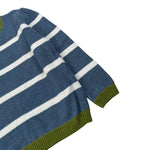 Mapero' Maglia Bicolore con Fantasia A Righe Blu per Bambino M32366 BLU MAPERO' 