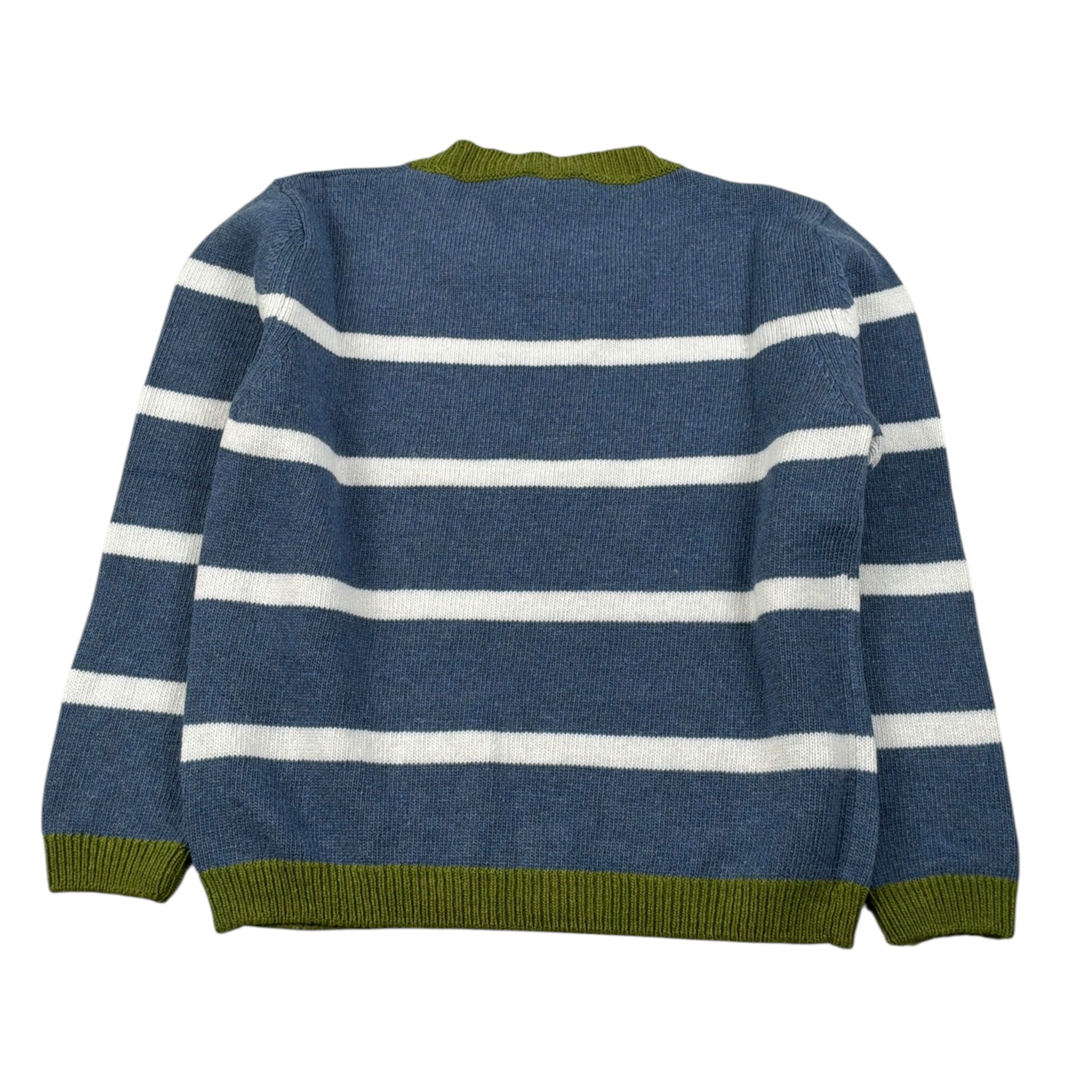 Mapero' Maglia Bicolore con Fantasia A Righe Blu per Neonato M32366N BLU MAPERO' 