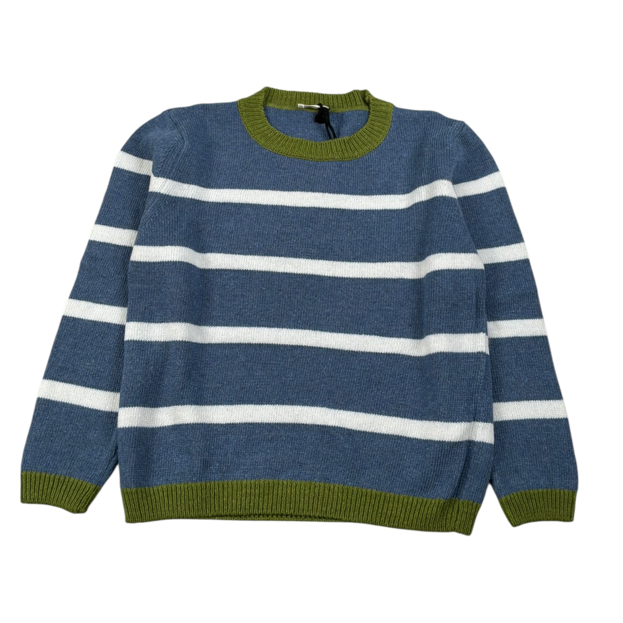 Mapero' Maglia Bicolore con Fantasia A Righe Blu per Neonato M32366N BLU MAPERO' 