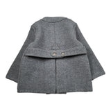 Marae Kids Cappotto tinta unita con Bottoni Grigio per Bambina 3386 GRIGIO MARAE KIDS 