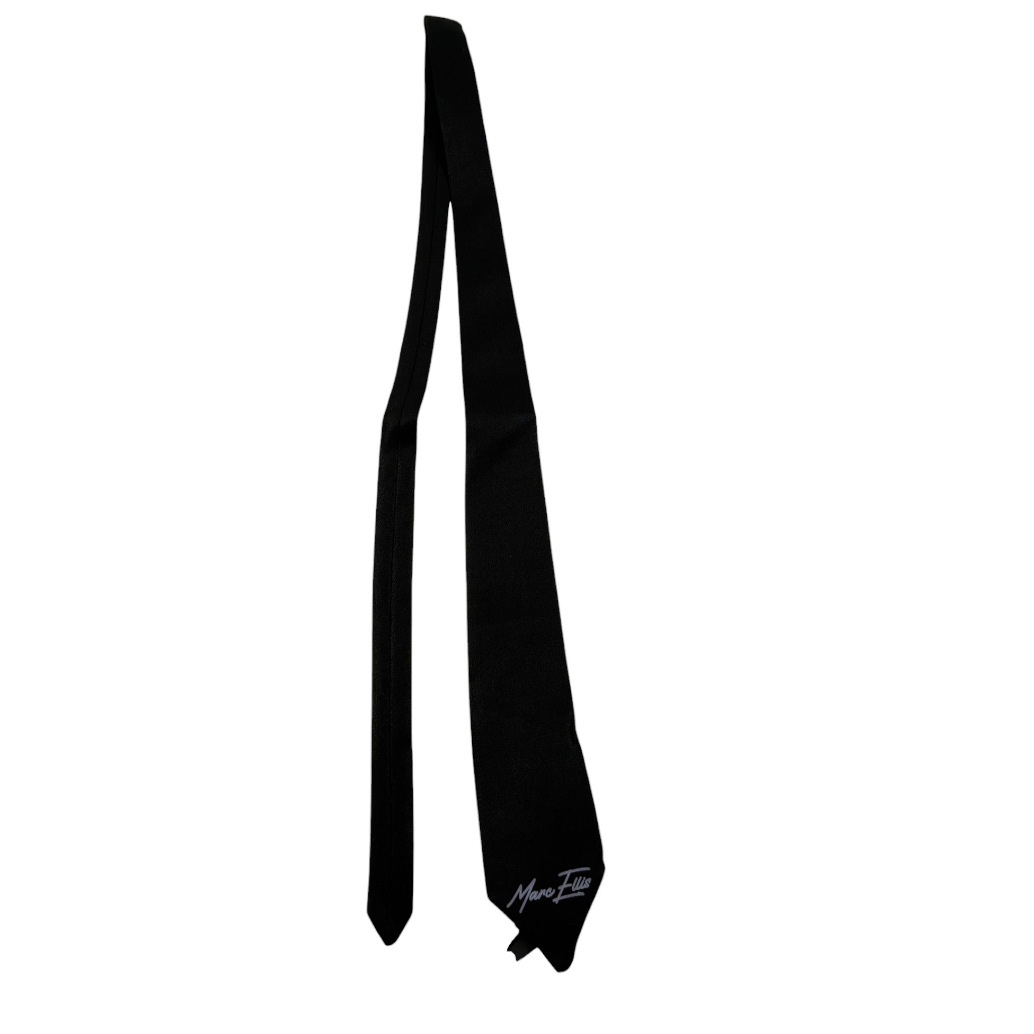 Marc Ellis Cravatta tinta unita con Logo Nero per Bambina JMJAC01176 NERO MARC ELLIS 