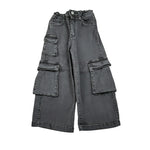 Marc Ellis Jeans Modello Cargo con Girovita Regolabile Nero per Bambina JMJPT00733 NERO MARC ELLIS 