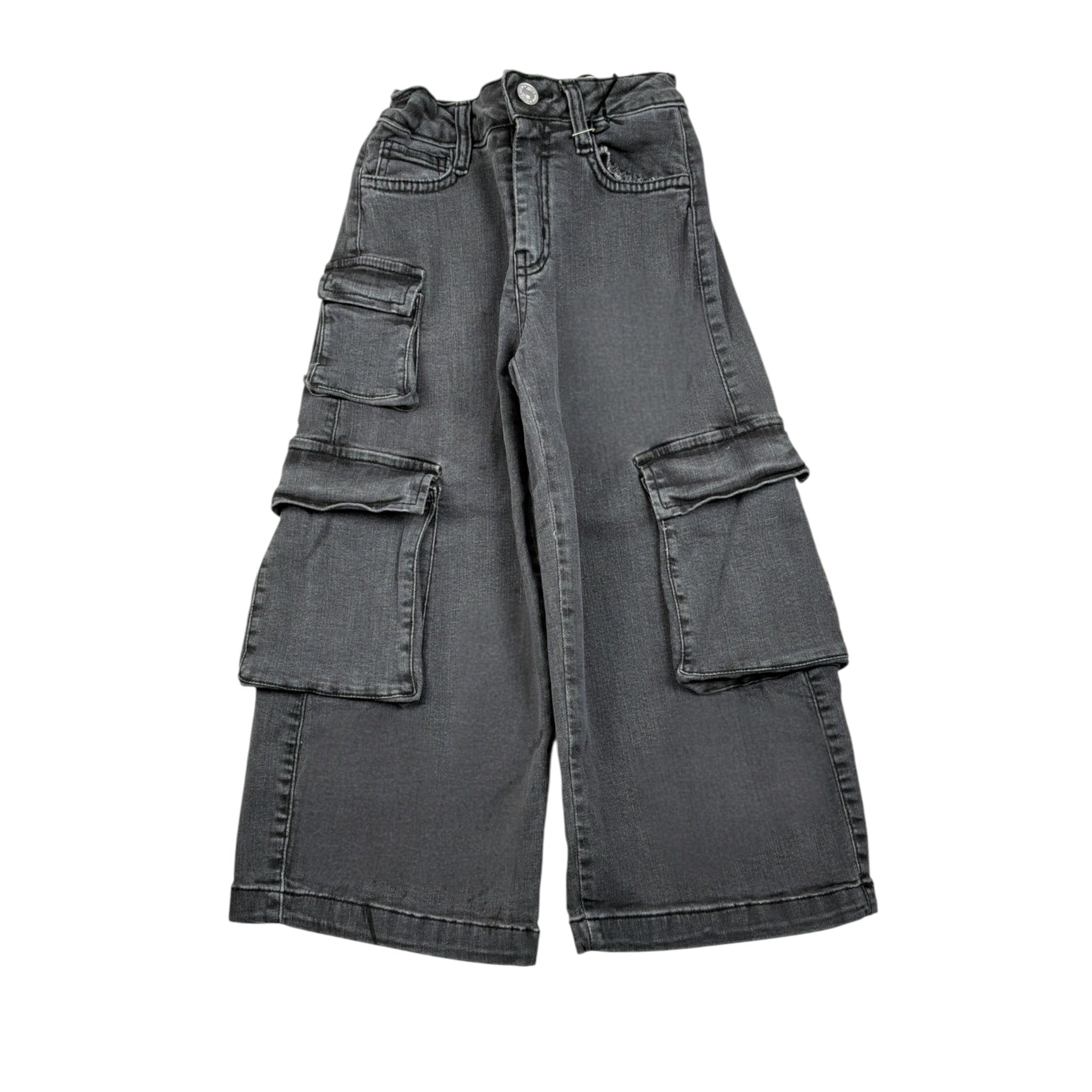Marc Ellis Jeans Modello Cargo con Girovita Regolabile Nero per Bambina JMJPT00733 NERO MARC ELLIS 