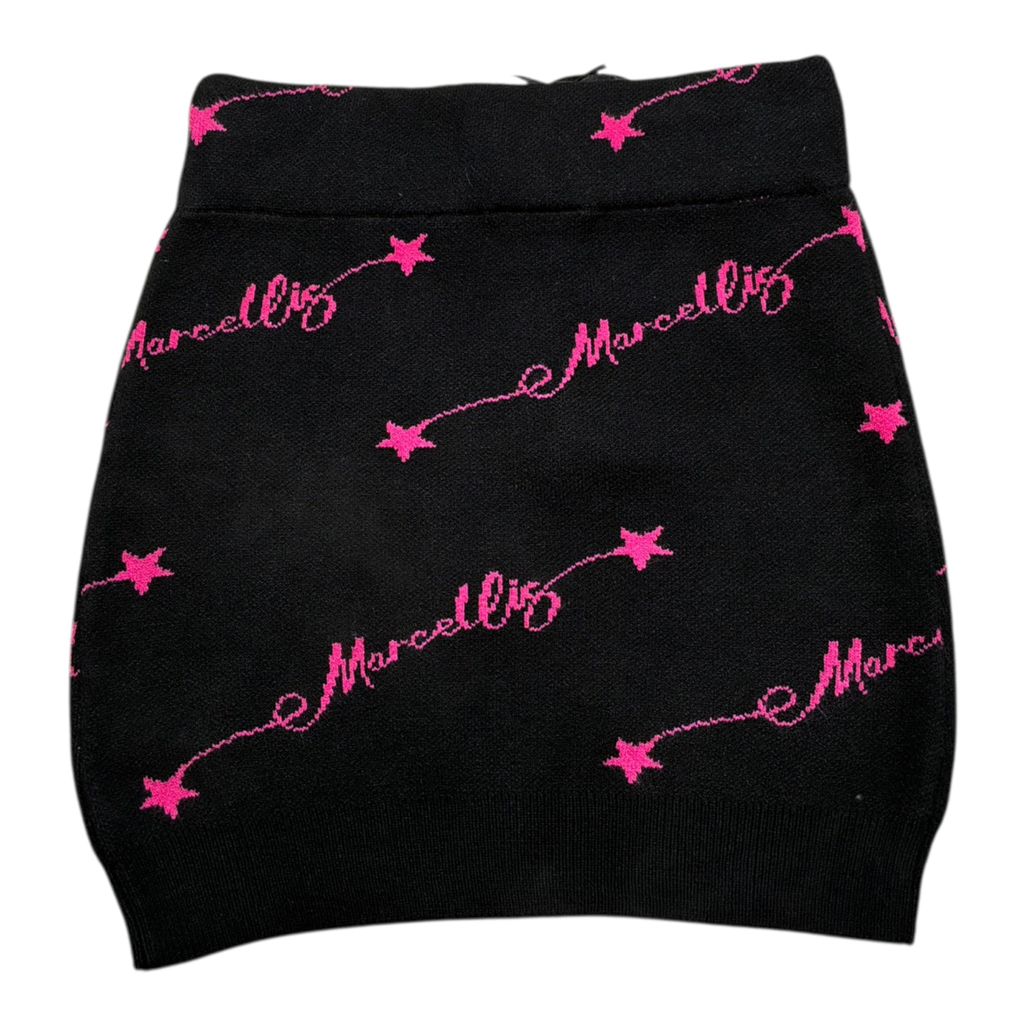 Marc Ellis Gonna tinta unita In Maglia con Logo Nero per Bambina JMJSK00173 NERO MARC ELLIS 