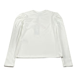 Marc Ellis Felpa tinta unita con Stampa Bianco per Bambina JMJST02224 BIANCO MARC ELLIS 