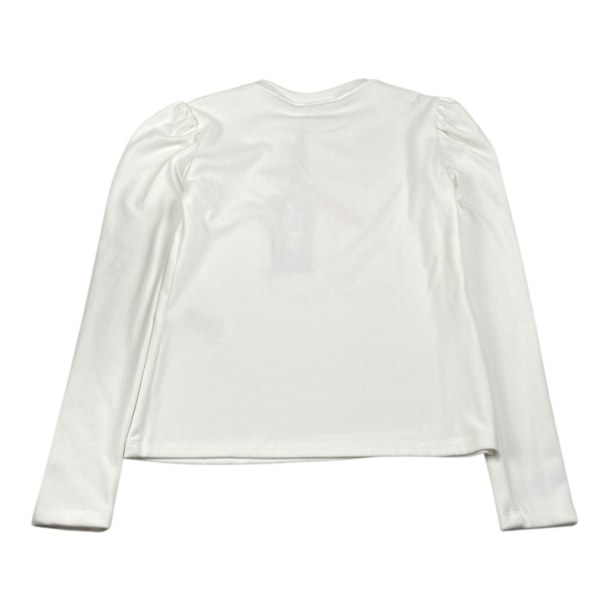 Marc Ellis Felpa tinta unita con Stampa Bianco per Bambina JMJST02224 BIANCO MARC ELLIS 