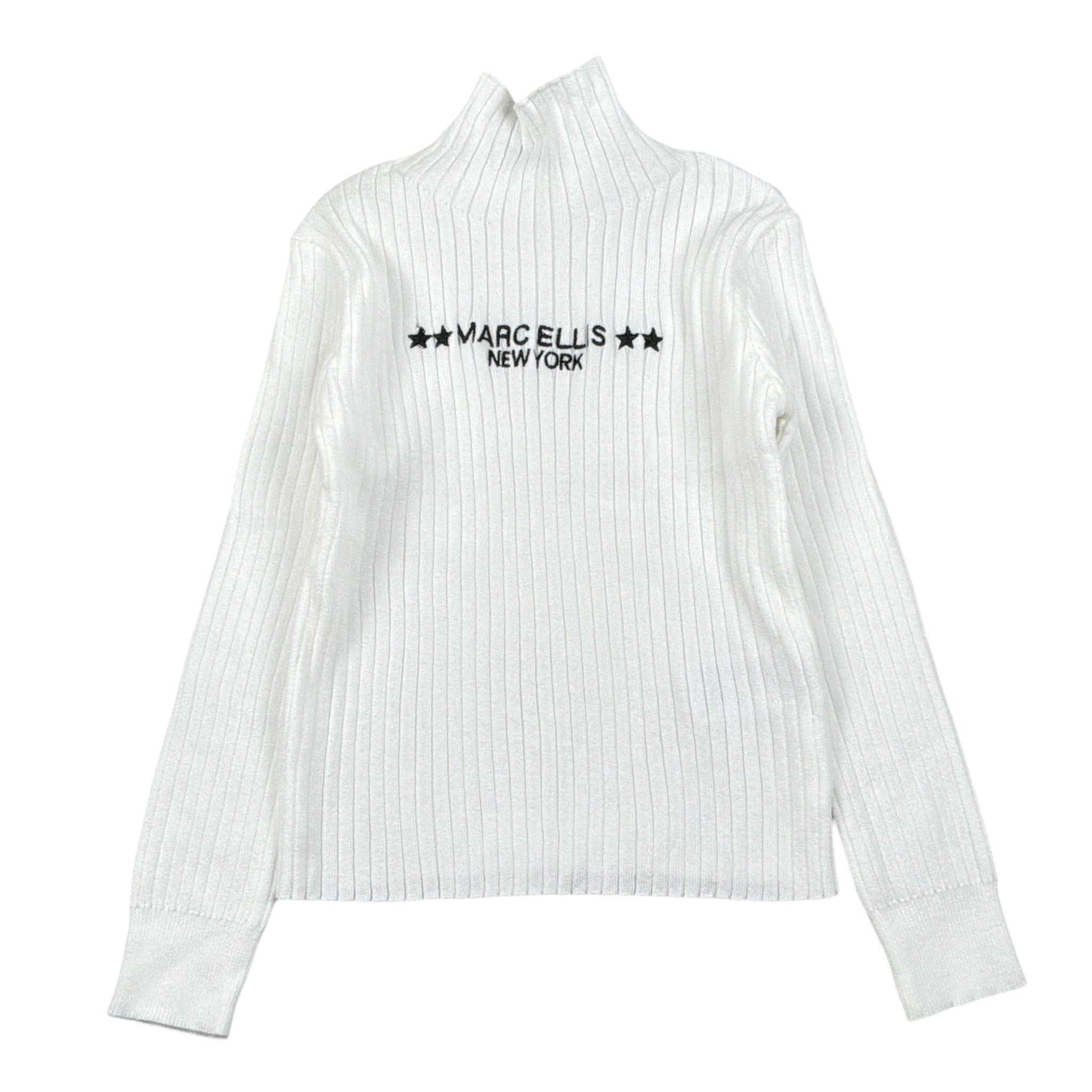 Marc Ellis Maglia tinta unita con Stampa Bianco per Bambina JMJSW00188 BIANCO MARC ELLIS 