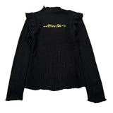 Marc Ellis Maglia Girocollo tinta unita con Logo Nero per Bambina JMJSW00268 NERO MARC ELLIS 