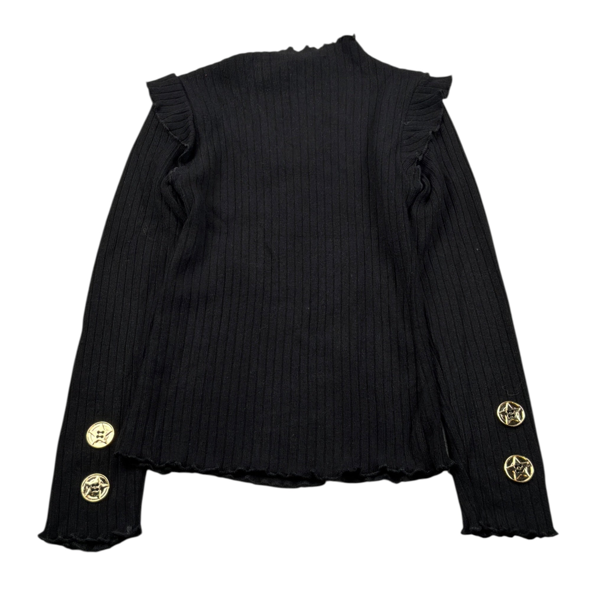 Marc Ellis Maglia Girocollo tinta unita con Logo Nero per Bambina JMJSW00268 NERO MARC ELLIS 