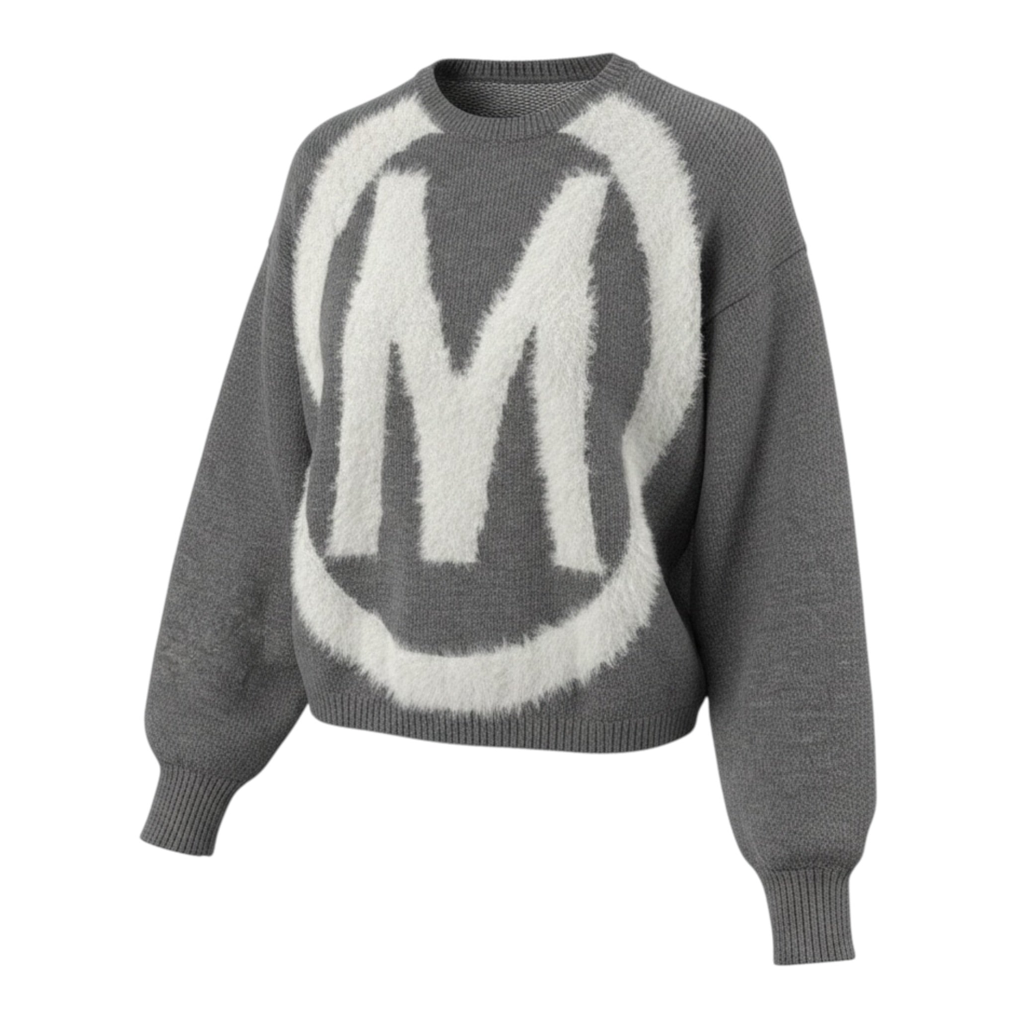 Marc Ellis Maglia tinta unita con Stampa Grigio per Bambina JMJSW01923 GRIGIO MARC ELLIS 