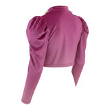 Marc Ellis Maglia tinta unita con Stampa In Velluto Magenta per Bambina JMJTS00103 MAGENTA MARC ELLIS 
