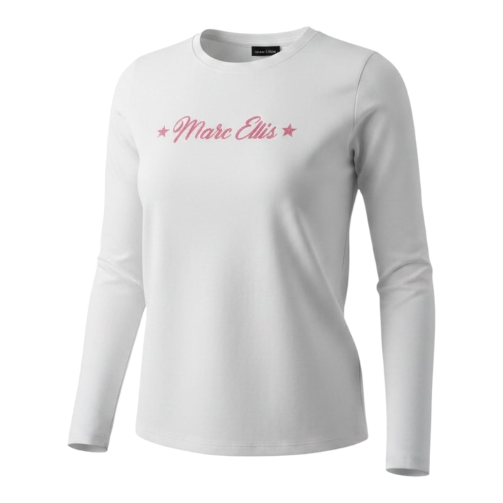 Marc Ellis Shirt tinta unita con Stampa Bianco per Bambina JMJTS00281 BIANCO MARC ELLIS 