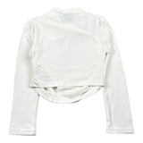 Marc Ellis Shirt tinta unita con Arriccio E Stampa Bianco per Bambina JMJTS02208 BIANCO MARC ELLIS 