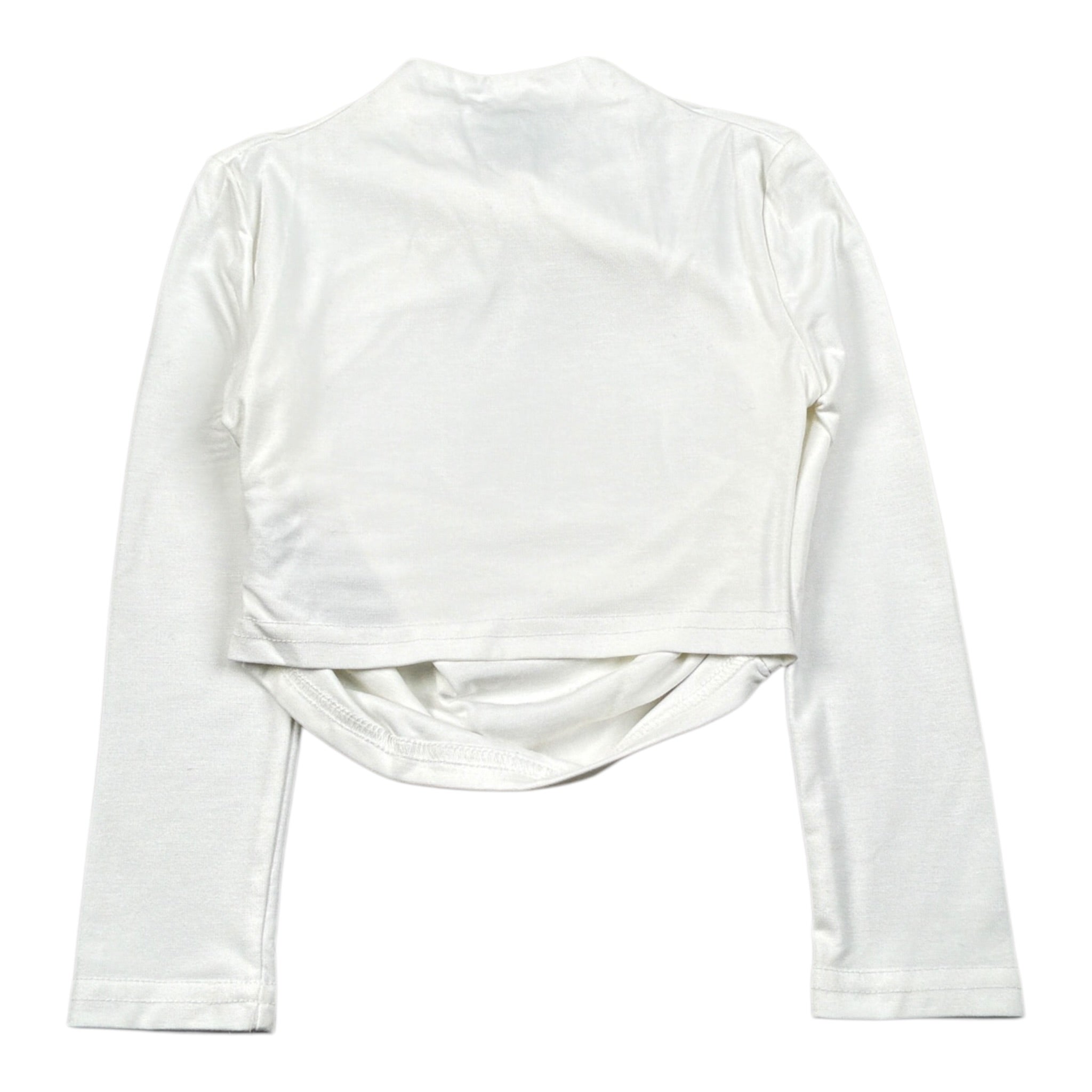 Marc Ellis Shirt tinta unita con Arriccio E Stampa Bianco per Bambina JMJTS02208 BIANCO MARC ELLIS 