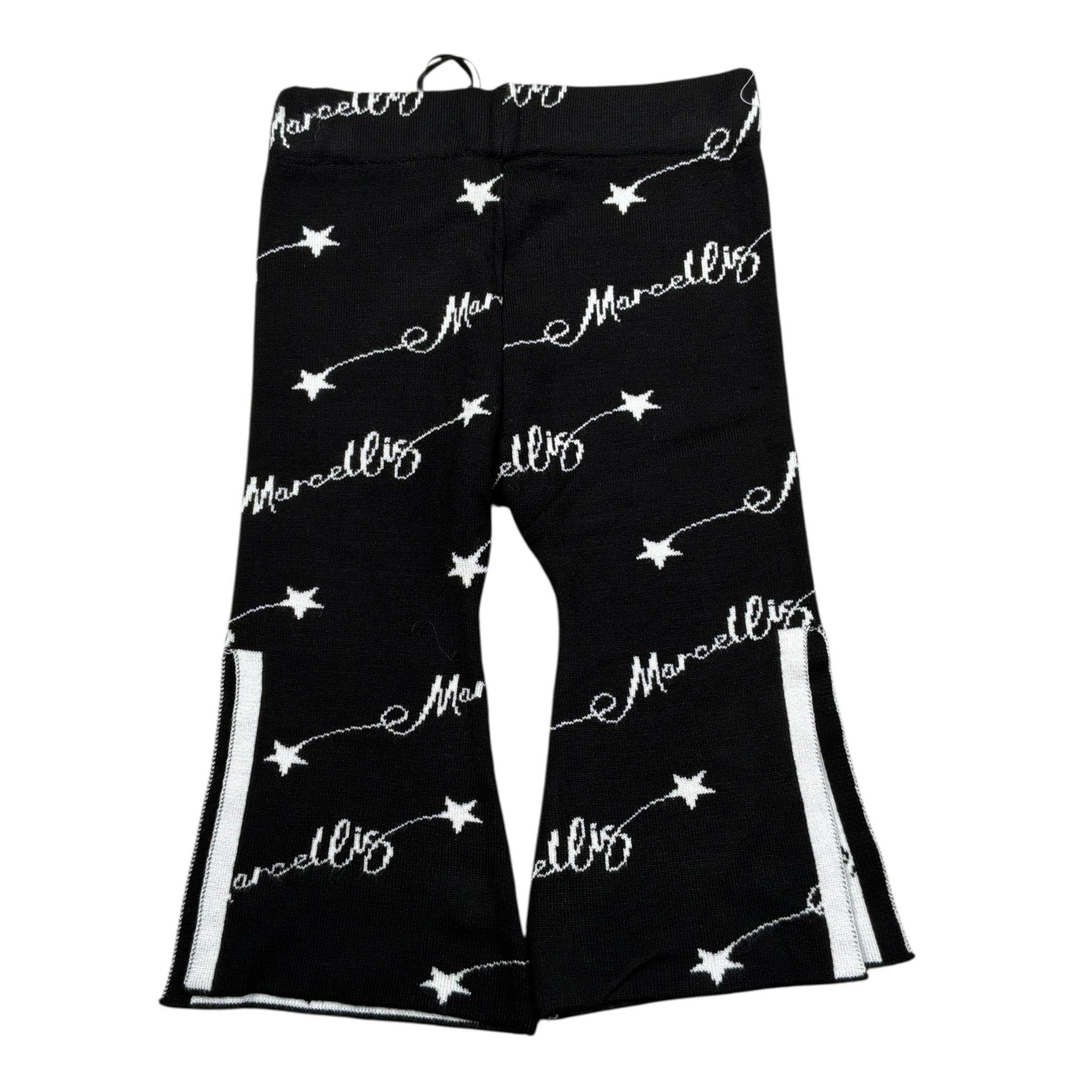 Marc Ellis Leggins tinta unita Logato Bianco/Nero per Bambina JMNPT00182 BAINCO/NERO MARC ELLIS 