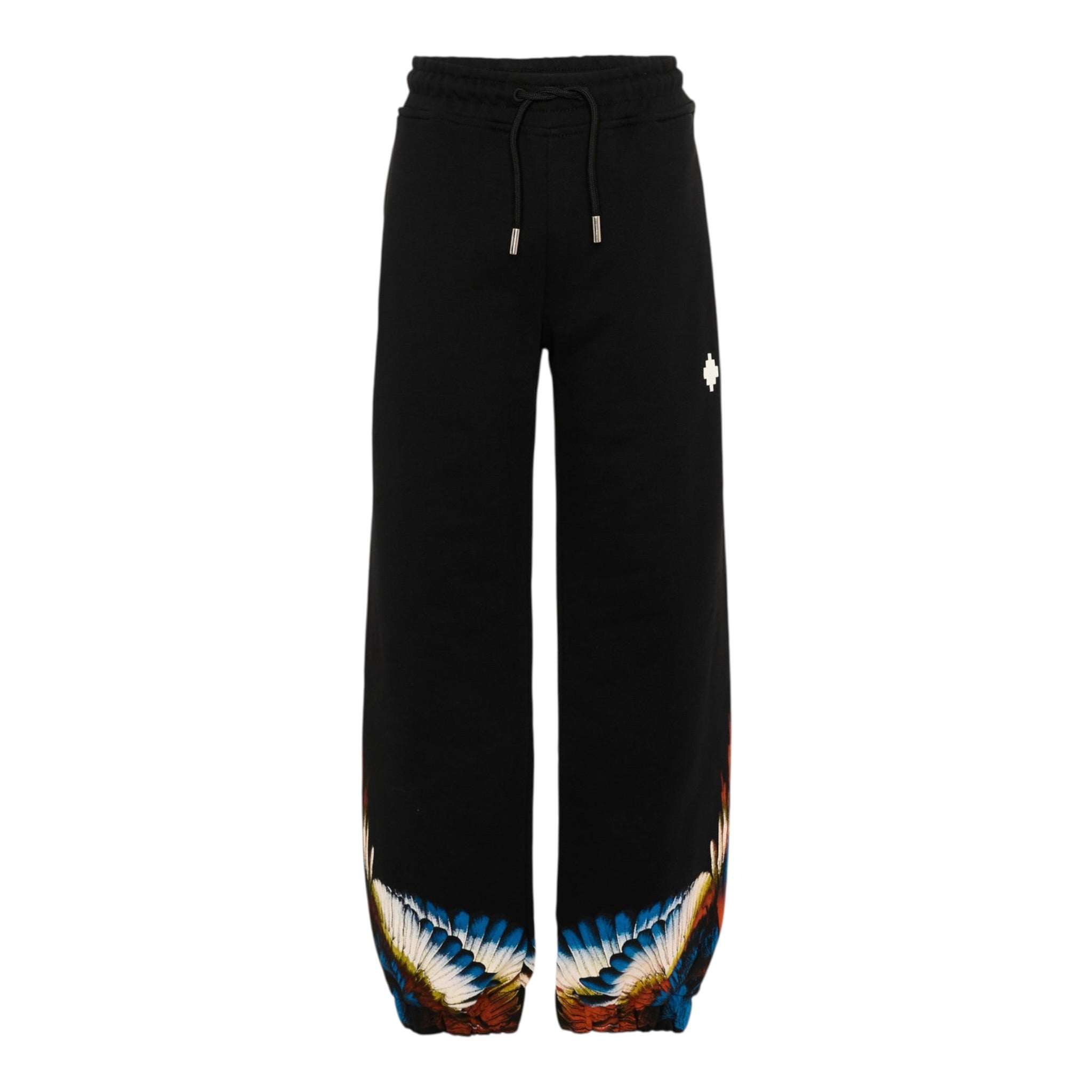 Marcelo Burlon Pantalone Tuta tinta unita con Logo Nero per Bambino F5CMJBFP065 NERO MARCELO BURLON 
