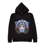 Marcelo Burlon Felpa Chiusa con Cappuccio tinta unita con Logo Nero per Bambino F5CMJBHS077 NERO MARCELO BURLON 