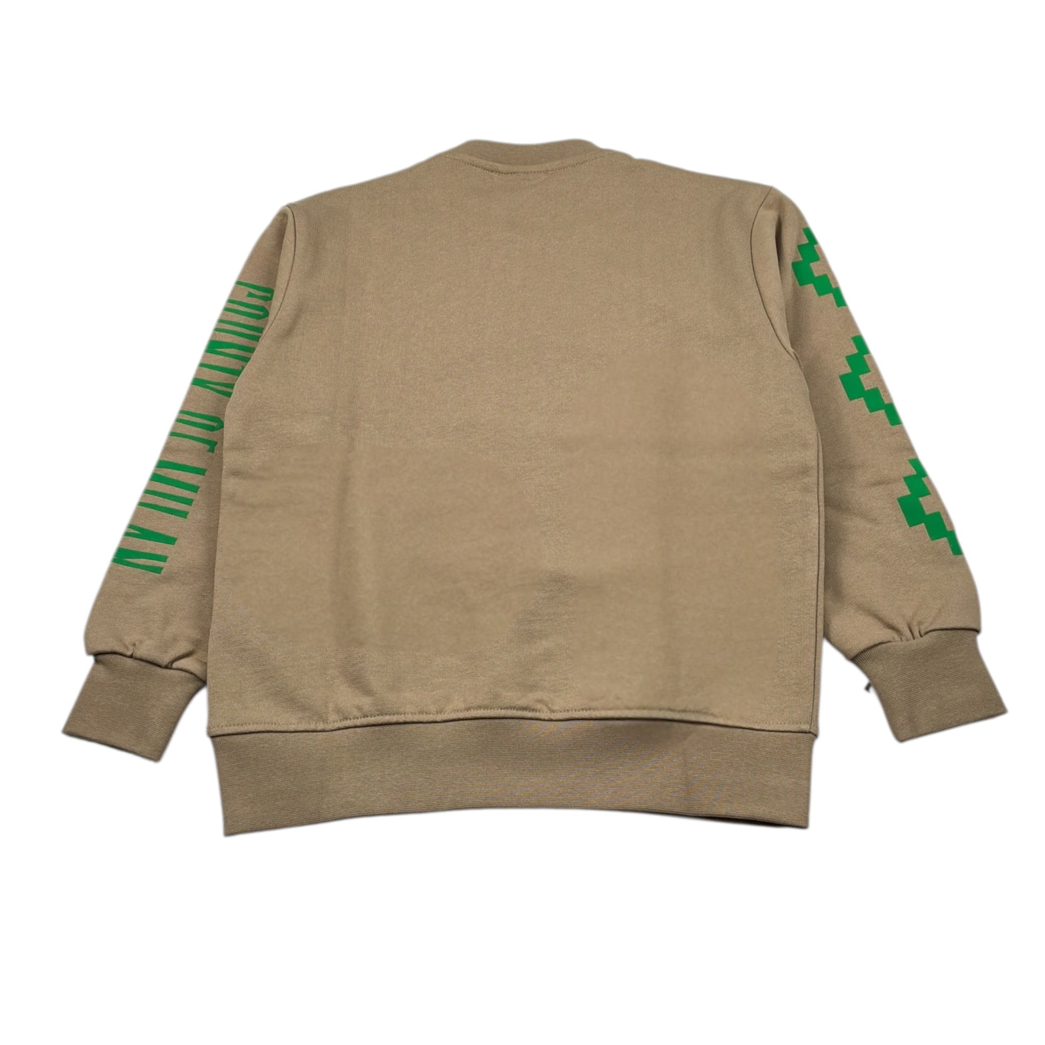 Marcelo Burlon Felpa Chiusa con Cappuccio tinta unita con Logo Cammello per Bambino FCMJBSW075 CAMMELO MARCELO BURLON 
