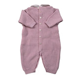 Marlu' Tutina tinta unita con Colletto Rosa per Neonata IB1210 ROSA MARLU' 
