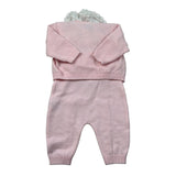 Marlu' Completo 3 Pezzi Cardigan-Salopette-Camicia Rosa per Neonata IB2131 ROSA MARLU' 