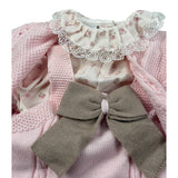 Marlu' Completo 3 Pezzi Cardigan-Salopette-Camicia Rosa per Neonata IB2131 ROSA MARLU' 