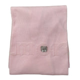 Marlu' Coperta tinta unita con Applicazioni Rosa per Neonata IB6580 ROSA MARLU' 