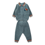 Marlu' Completo 2Pz Maglia-Pantalone Azzurro per Neonato IB7150 AZZURRO MARLU' 