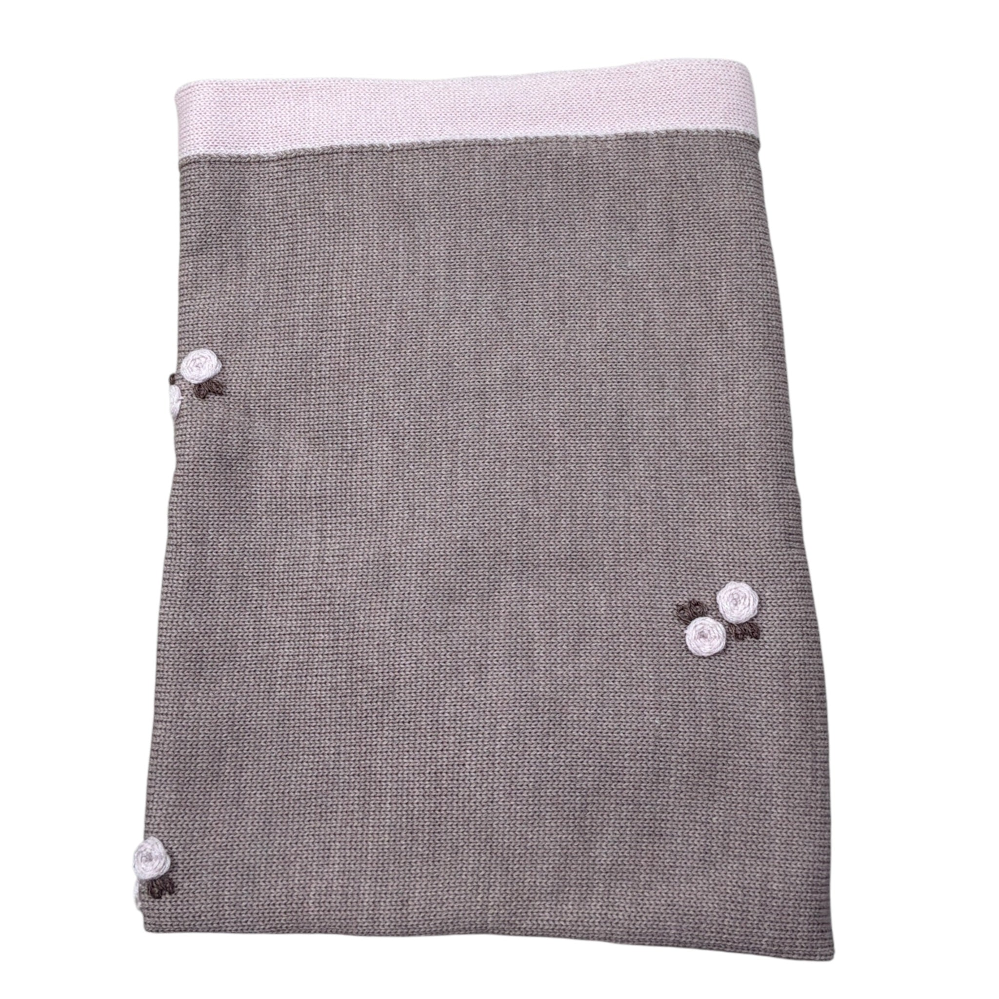 Marlu' Coperta tinta unita con Applicazioni Beige per Neonata IN1080 BEIGE MARLU' 