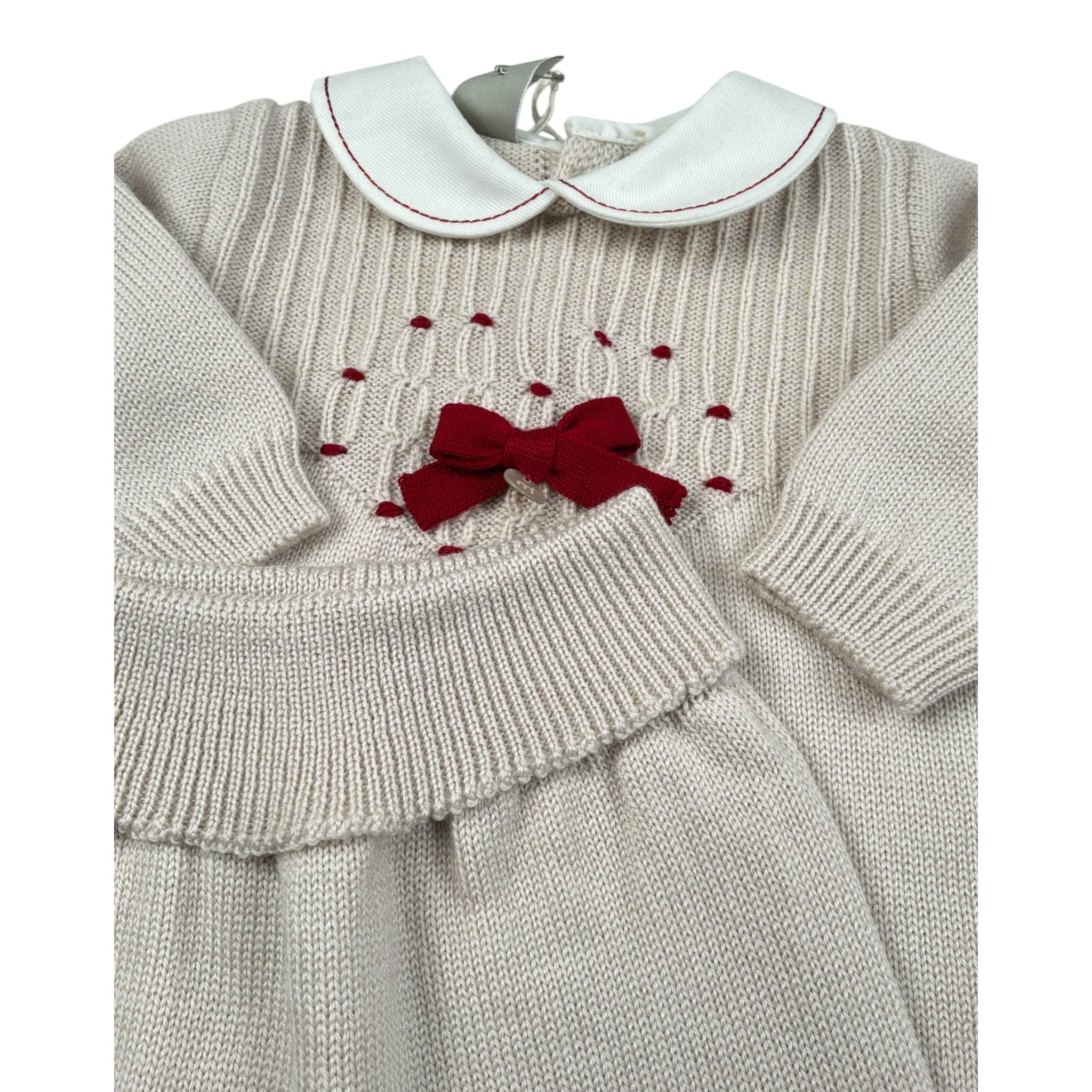 Marlu' Completo 2 Pezzi Maglia-Pantalone tinta unita Beige per Neonata IN1119 BEIGE MARLU' 