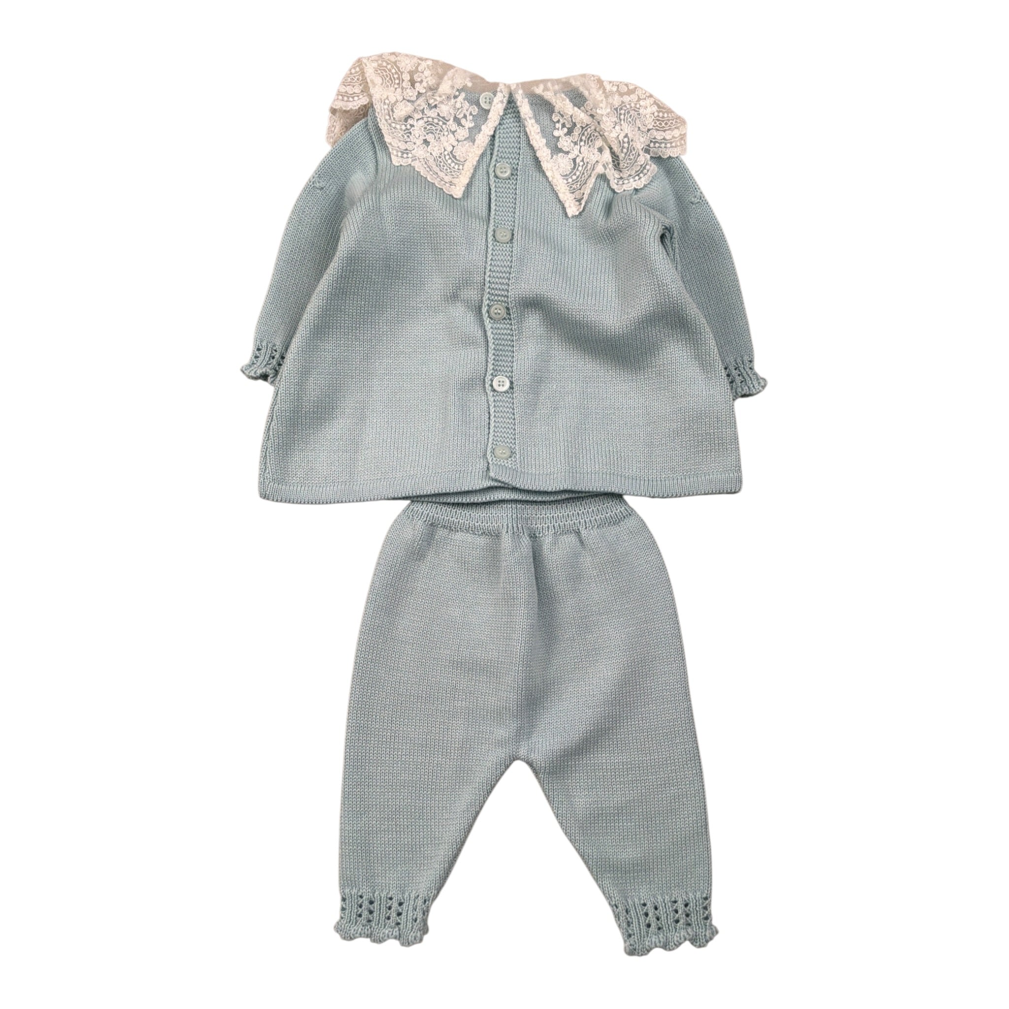 Marlu' Completo 2Pz Maglia-Pantalone Azzurro per Neonata IN1819 AZZURRO MARLU' 