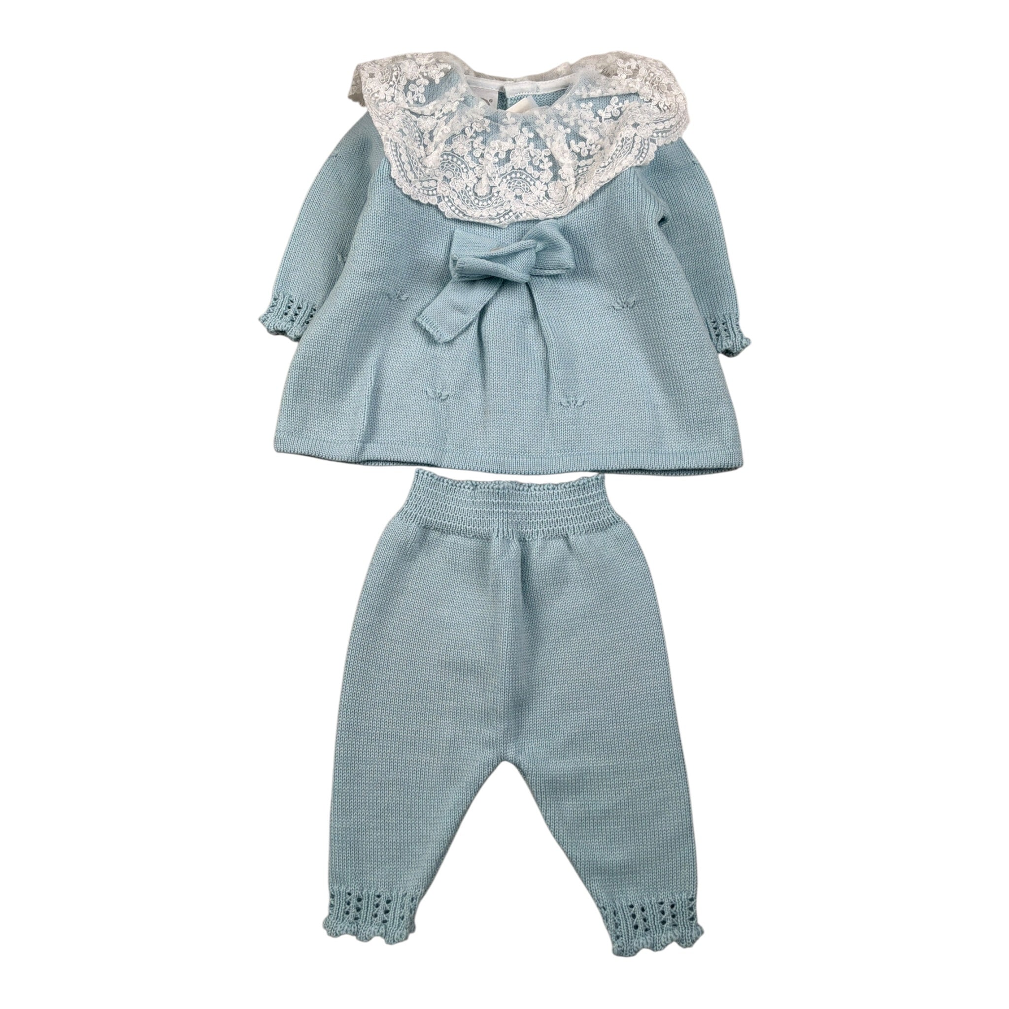 Marlu' Completo 2Pz Maglia-Pantalone Azzurro per Neonata IN1819 AZZURRO MARLU' 
